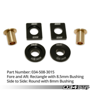 034Motorsport Billet Solid Shifter Bushing Kit - Audi S1 (8X) Quattro