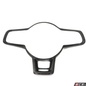 ECS Tuning Steering Wheel Hub Overlay - Black Carbon Fibre - Golf 7