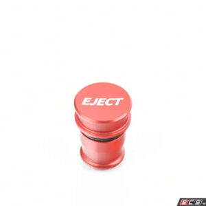 ECS Tuning Billet Power Port Plug - "Eject" - Red Anodized