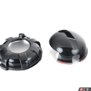 ECS Tuning Carbon Fibre Coolant Tank Covers - MQB Models