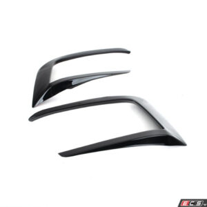 ECS Tuning Gloss Black Front Bumper Grille Flare Set - Mk7 GTI
