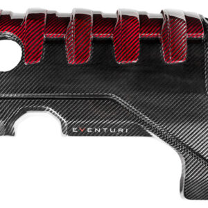 Eventuri Carbon Fibre Black and Red Engine Cover - RS3 Gen 2 / TTRS 8S / RS3 8Y